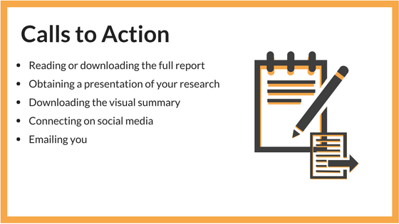 creating a visual summary of your research