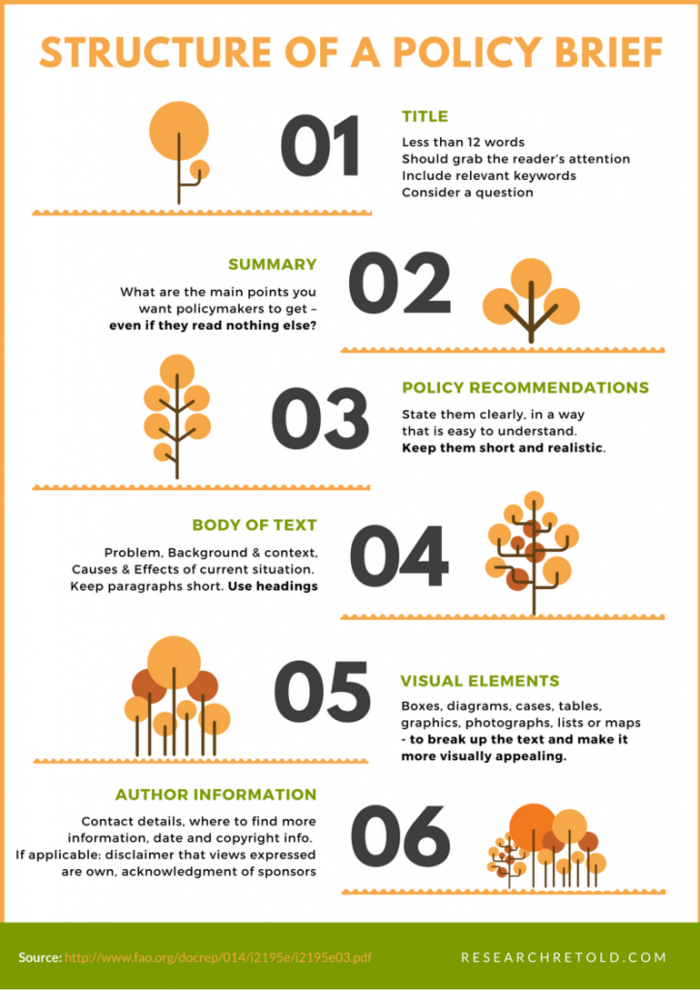 Policy briefs to present research