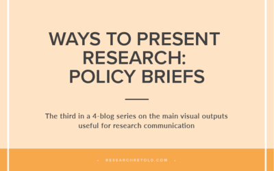 Policy Briefs – Ways to Present Research