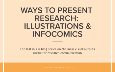 Research presented as illustrations and infocomics