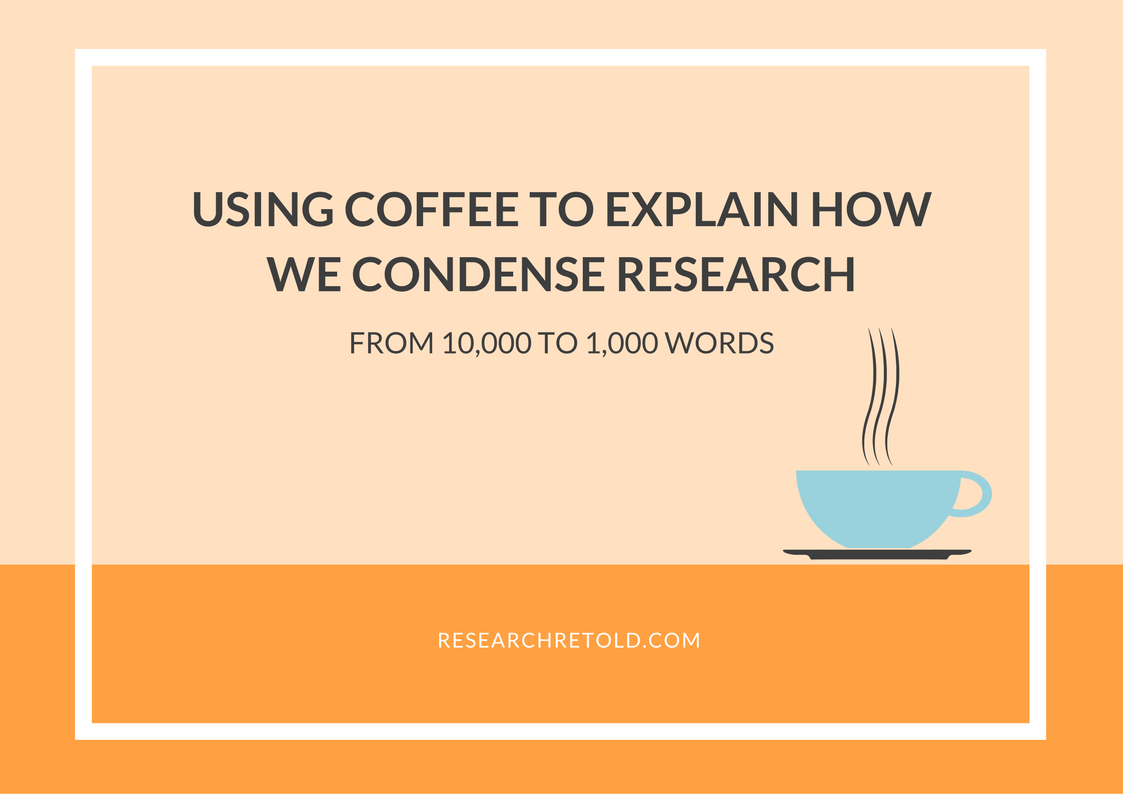 Using Coffee to explain how we visualise research