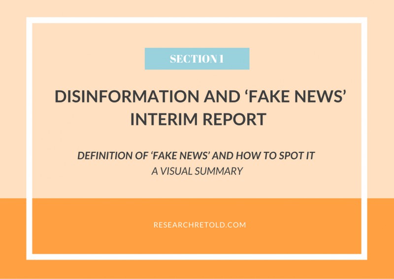 Definition of fake news - Disinformation and ‘fake news’ Report - Visual Summary