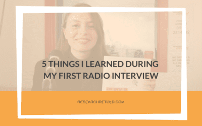 5 things I learned during my first radio interview