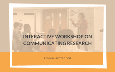 Interactive workshop on communicating research