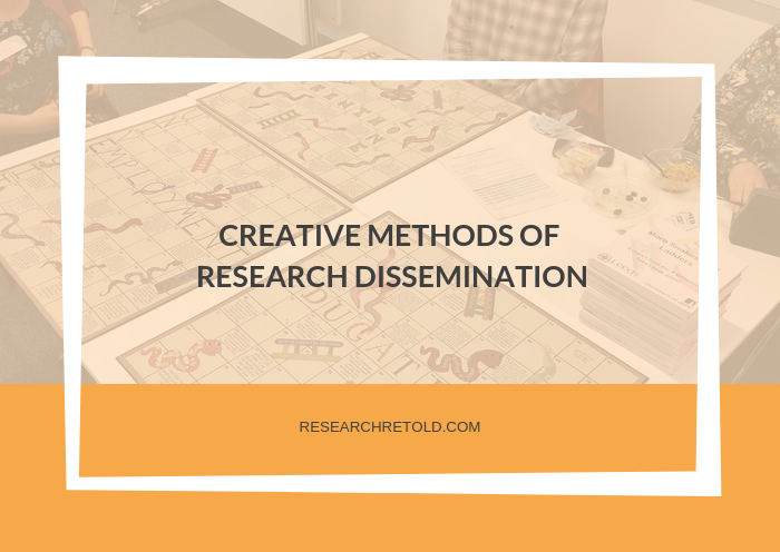 Creative methods of research dissemination