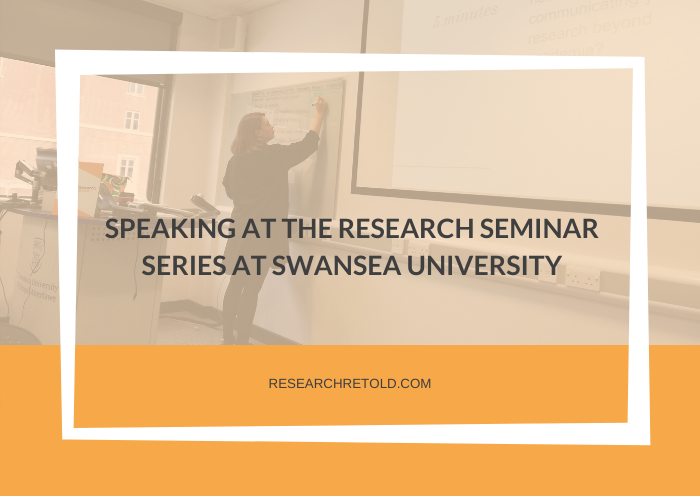 SPEAKING AT THE RESEARCH SEMINAR SERIES AT SWANSEA UNIVERSITY