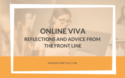 Online viva – Reflections and advice from the front line