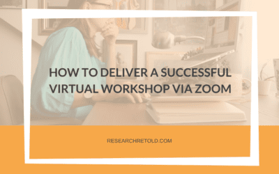 How to deliver a successful virtual workshop via Zoom