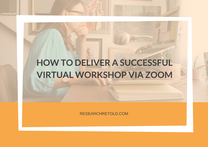 How to deliver a successful virtual workshop on Zoom Cover