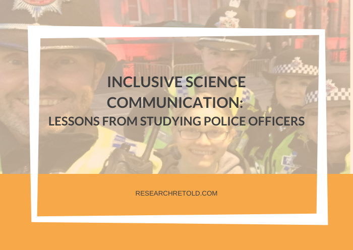 Inclusive science communication - lessons learned from police officers Cover Photo