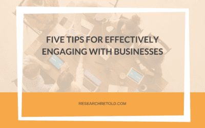 Five Tips for Effectively Engaging with Businesses